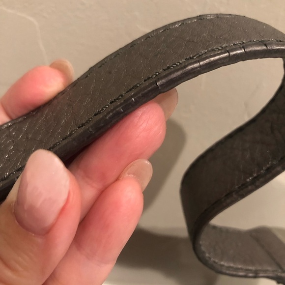 Michael Michael Kors Morgen halfmoon metallic pewter color hobo shoulder Bag,Y2K - Picture 6 of 16